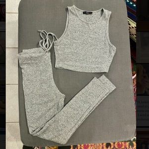 SHEIN Crop Top and Legging Lounge Set